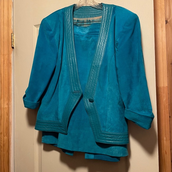 Vintage late 80’s early 90’s suede and leather - Picture 1 of 16